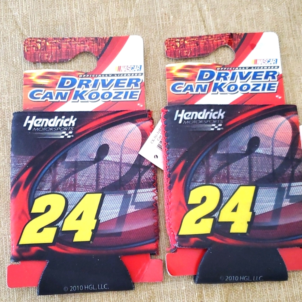 NWT, Nascar, 2 Can Koozies, #24 Jeff Gordon